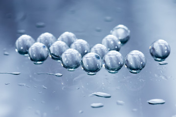 Balls of the hydrogel