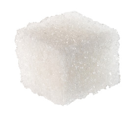 sugar cube isolated on a white background