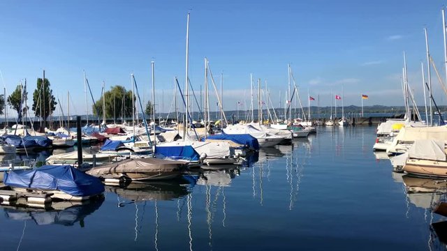 Boats at Lake Constance Harbor