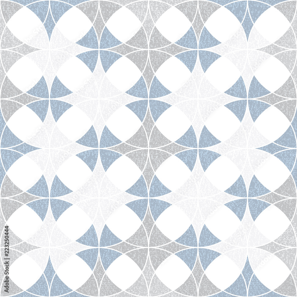 Poster abstract seamless pattern of superimposed geometric shapes. rounded forms flow into each other.