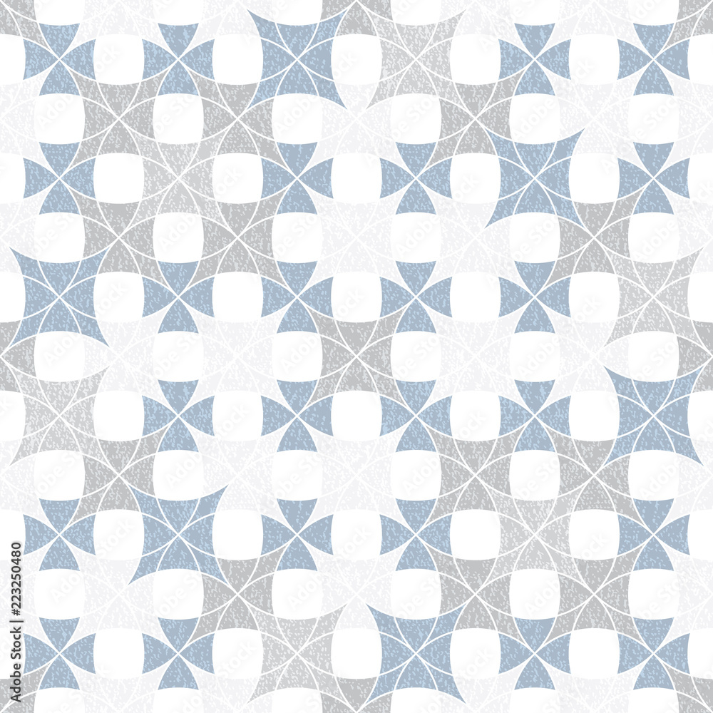 Poster abstract seamless pattern of superimposed geometric shapes. rounded forms flow into each other.