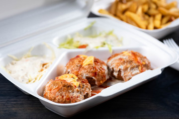 Falafel with vegetables