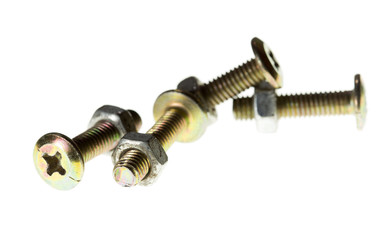 bolts on a white background