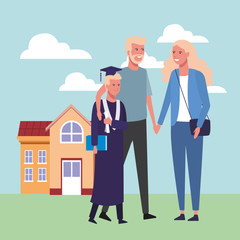 Student graduation cartoon