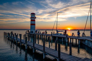 Abendstimmung am Neusiedler See bei Podersdorf