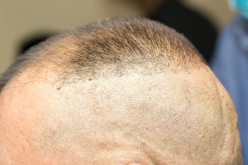 Naklejka premium male barbershop haircut