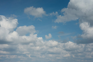 Blue sky with white clouds bright Sunny day