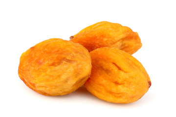 Dried apricots, uryuk, kuraga isolated.