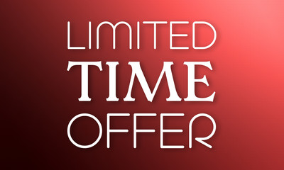 Limited Time Offer - white text on red background