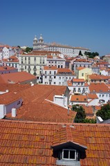 Panorama z punktu widokowego Brama Słońca, Lizbona, Portugalia