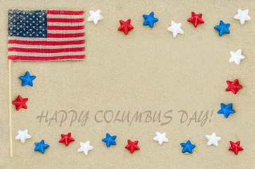 Obraz premium Happy Columbus Day (USA) background