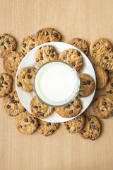 Chocolate Chip Cookies on the table