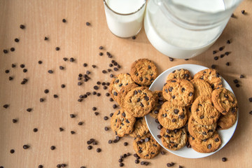 Chocolate Chip Cookies on the table