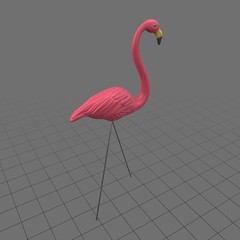 Lawn flamingo