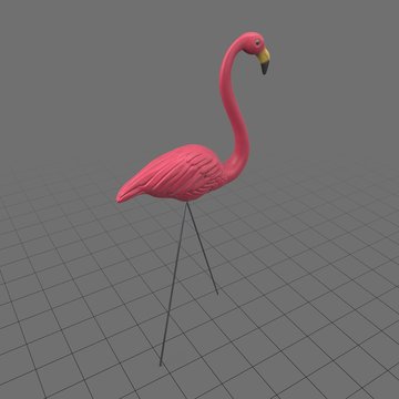 Lawn flamingo
