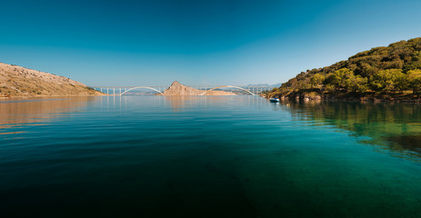 Bridge to the island of KRK