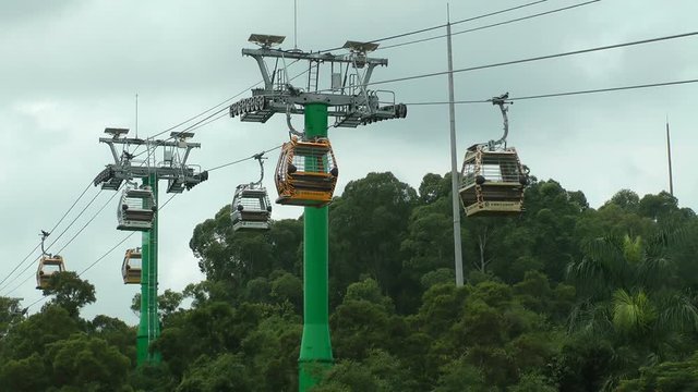 cable car in park 