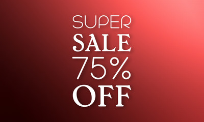 Super Sale 75% Off - 