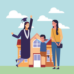 Student graduation cartoon