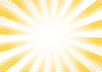 Modern sunburst Halftone pattern background. Decorative web concept, banner, layout, poster. Vector illustration