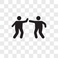 Playing vector icon isolated on transparent background, Playing logo design