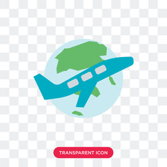 Earth vector icon isolated on transparent background, Earth logo design