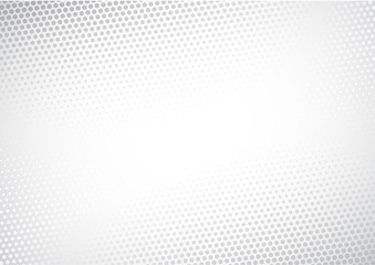 Modern Halftone white and grey background. Decorative web concept, banner, layout, poster. Vector illustration