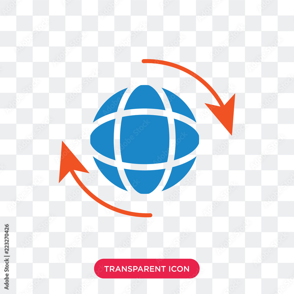Poster global vector icon isolated on transparent background, global logo design
