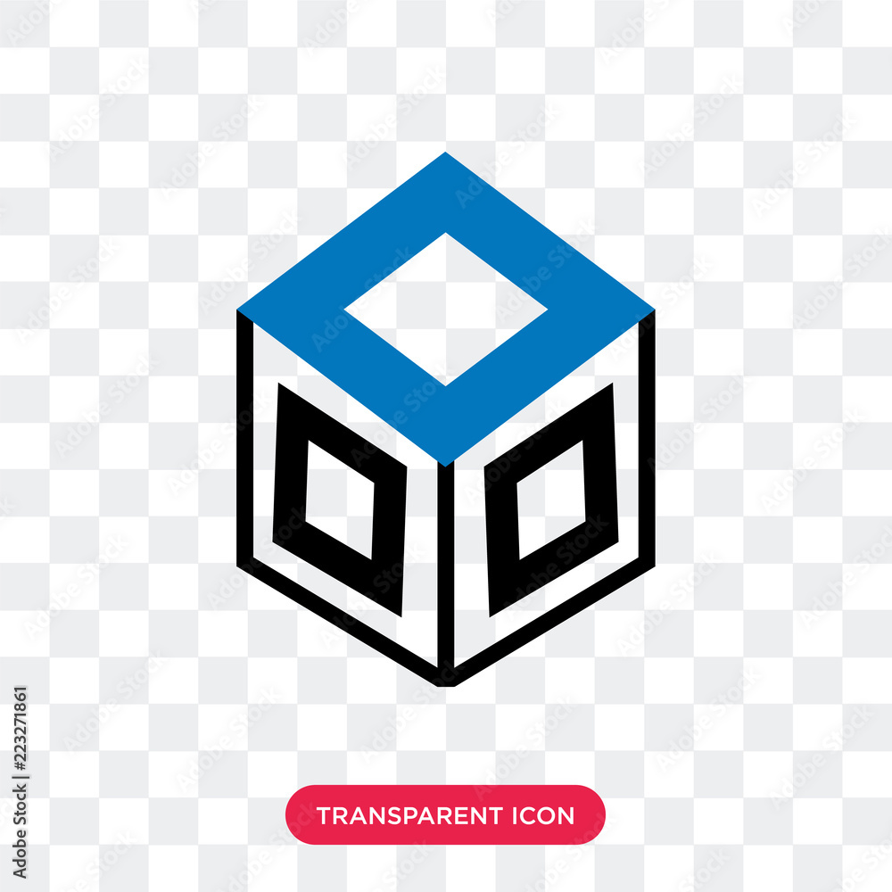 Poster crate vector icon isolated on transparent background, crate logo design