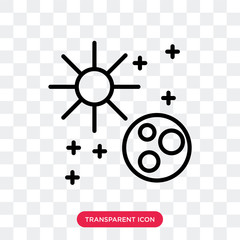 Eclipse vector icon isolated on transparent background, Eclipse logo design