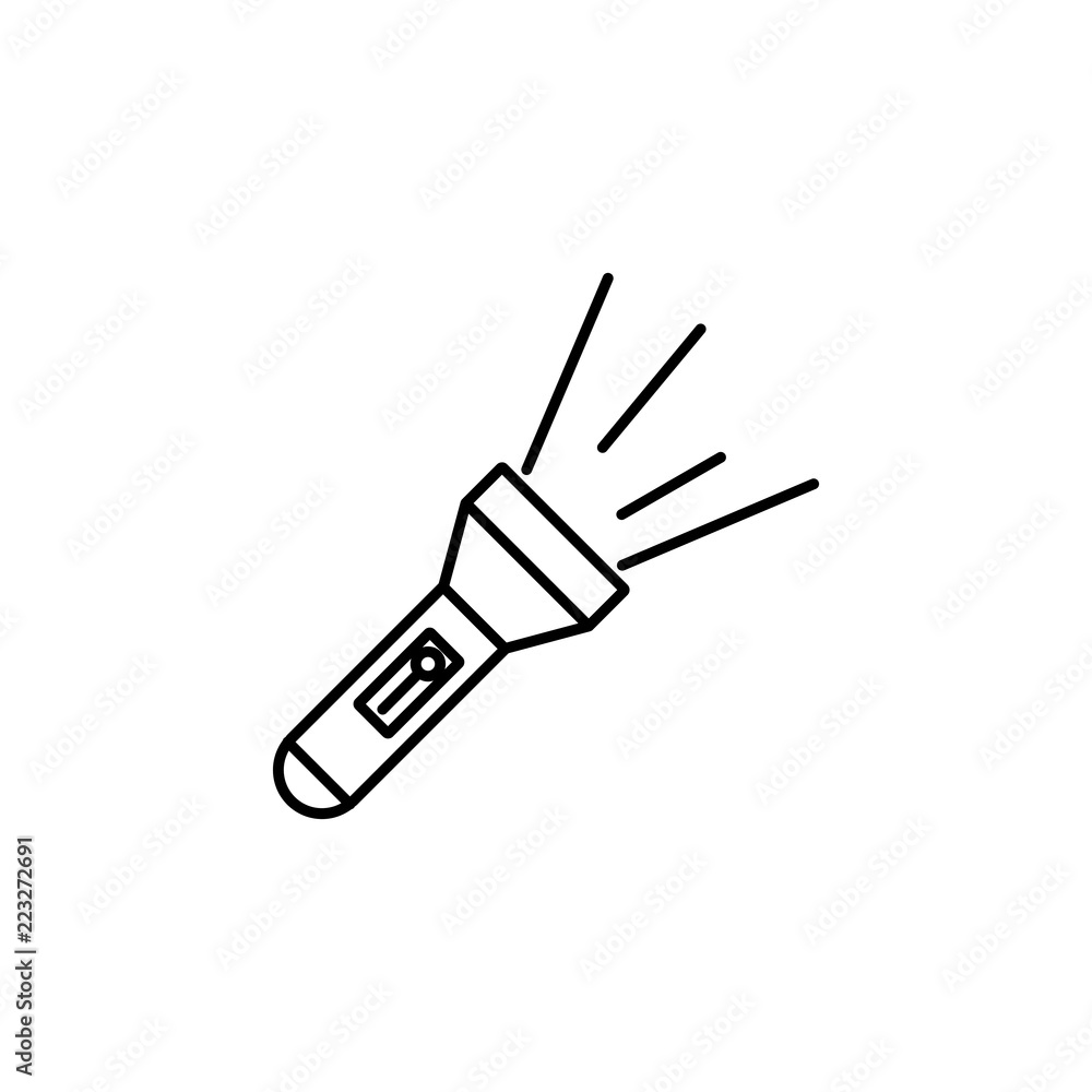 Poster lamp icon. element of crime and punishment icon for mobile concept and web apps. thin line lamp icon