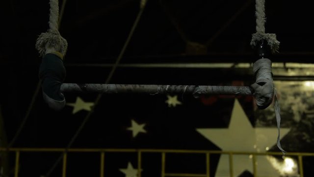 Isolated Trapeze in a Gym.