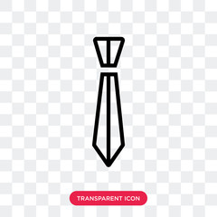 Tie vector icon isolated on transparent background, Tie logo design