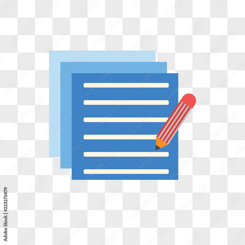 Poster edit vector icon isolated on transparent background, edit logo design