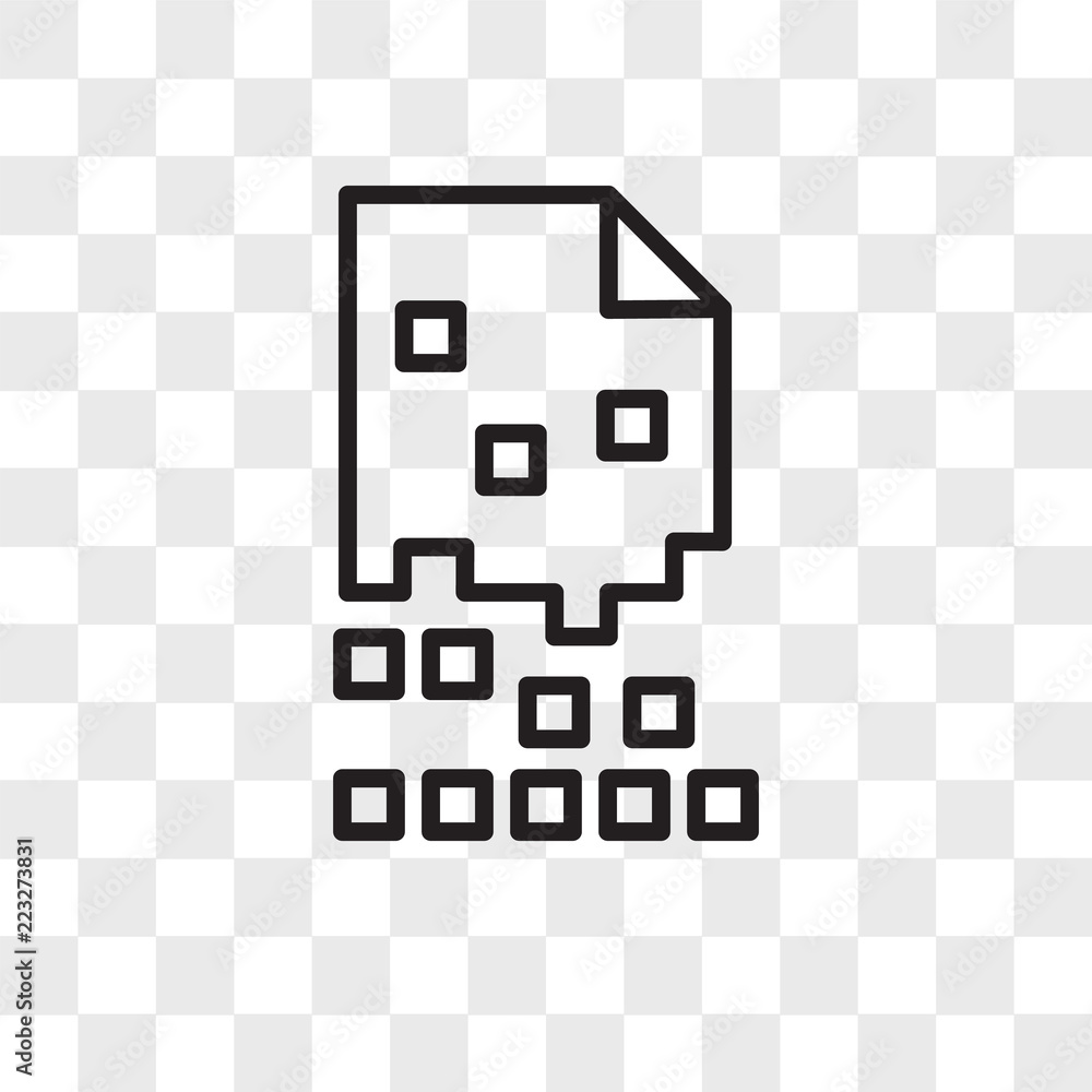 Poster encryption vector icon isolated on transparent background, encryption logo design