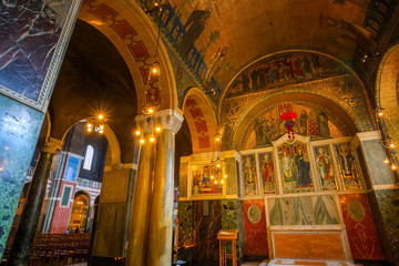 Obraz premium Westminster Cathedral or the Metropolitan Cathedral of the Precious Blood of Our Lord Jesus Christ in London, UK