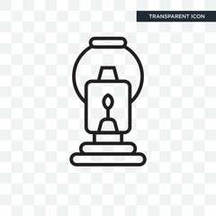 Lantern vector icon isolated on transparent background, Lantern logo design