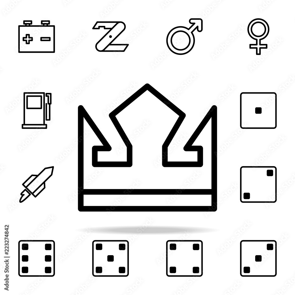 Poster crown icon. web icons universal set for web and mobile