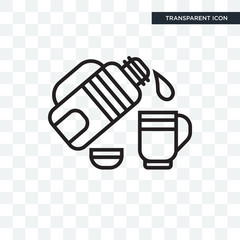 Thermo vector icon isolated on transparent background, Thermo logo design