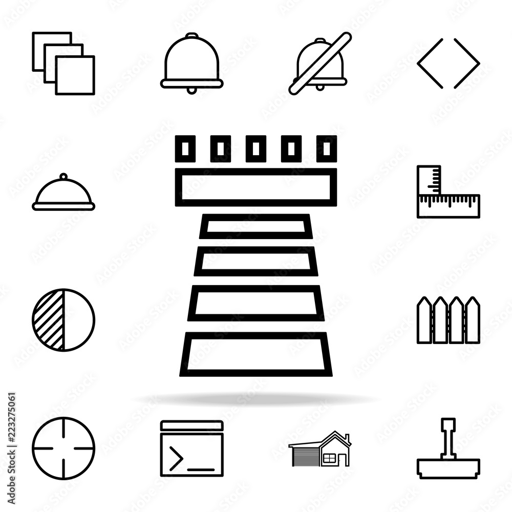 Poster tower icon. web icons universal set for web and mobile