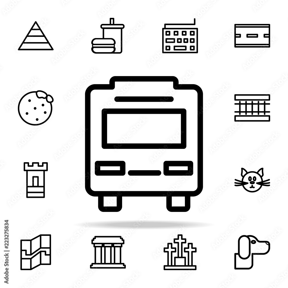 Poster bus icon. web icons universal set for web and mobile