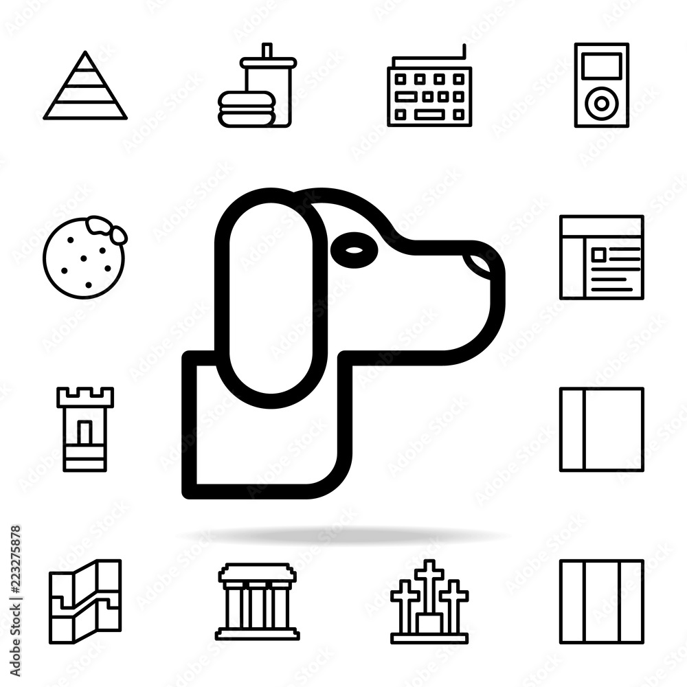 Poster dog icon. web icons universal set for web and mobile