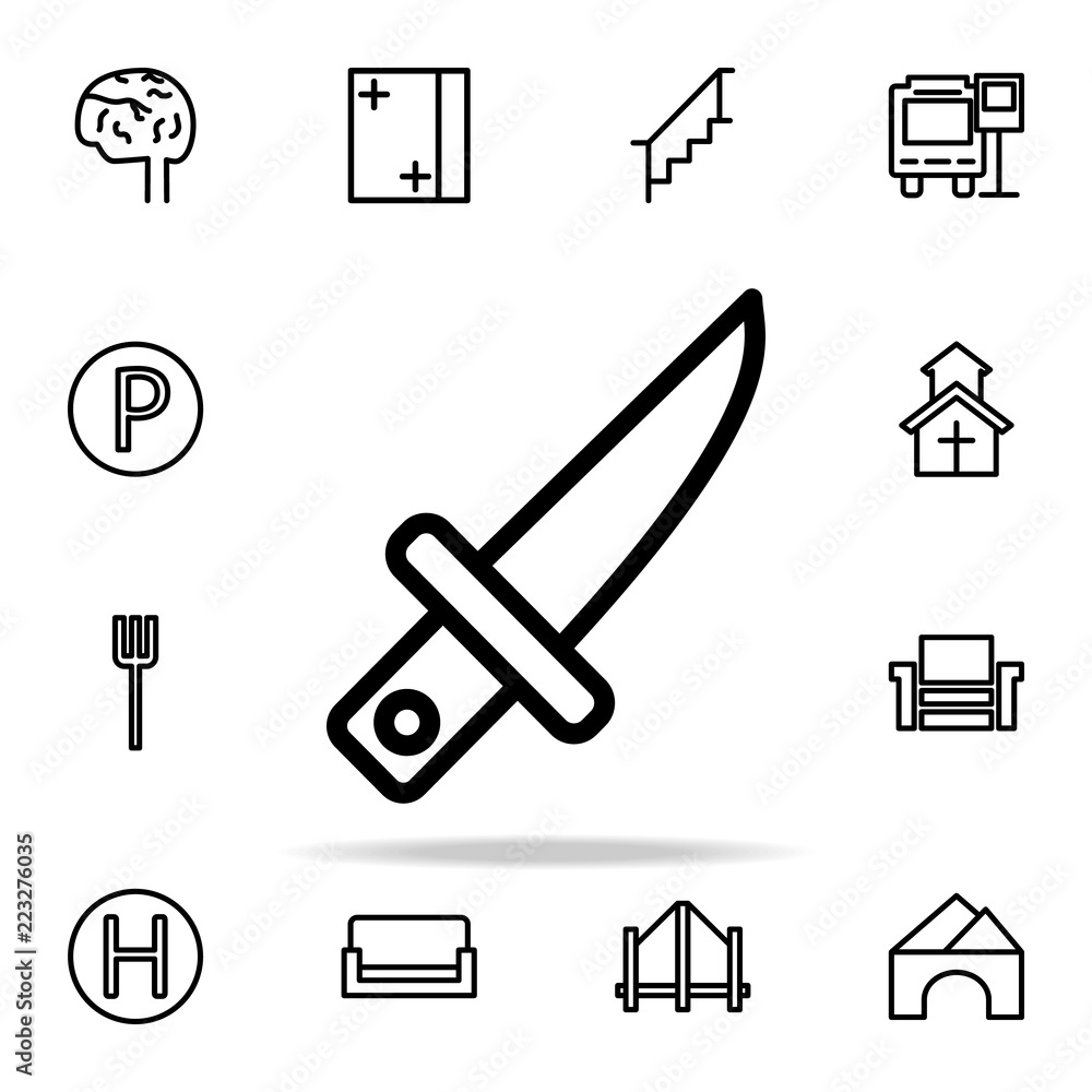 Poster knife icon. web icons universal set for web and mobile