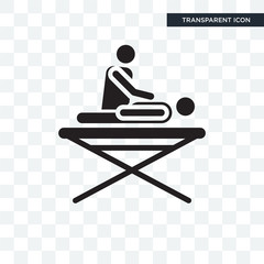 Massage vector icon isolated on transparent background, Massage logo design