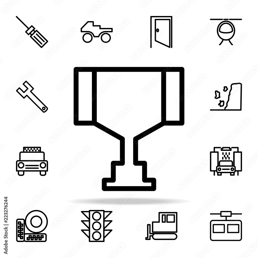 Aufkleber cup icon. web icons universal set for web and mobile