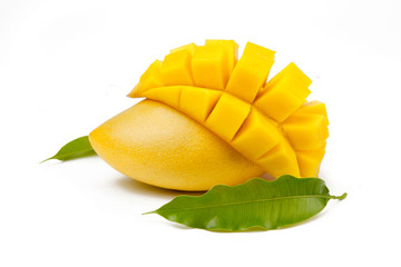 Mango isolated white background