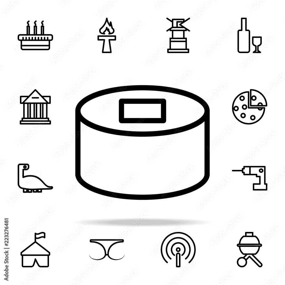 Aufkleber washer icon. web icons universal set for web and mobile