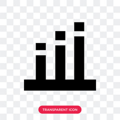 Obraz na płótnie Canvas Bars vector icon isolated on transparent background, Bars logo design