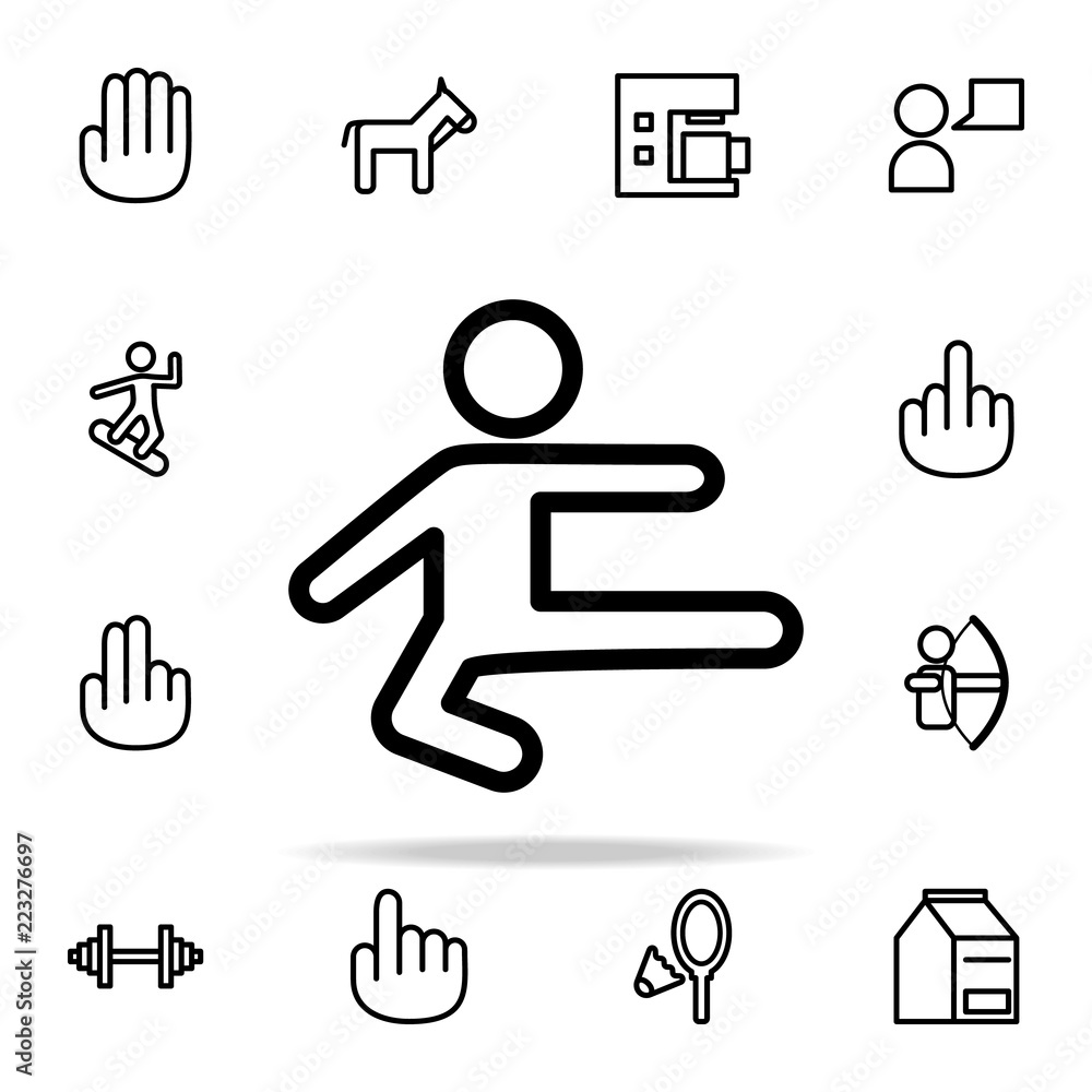 Aufkleber karateist icon. web icons universal set for web and mobile