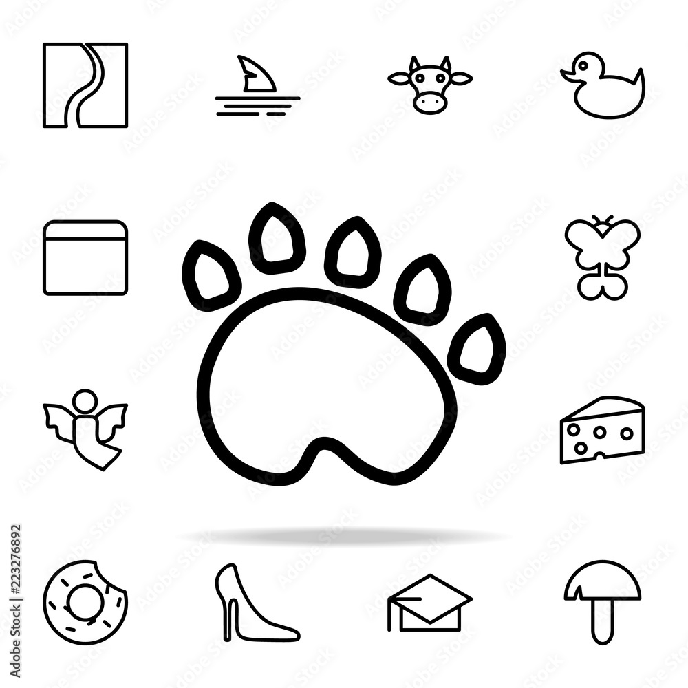 Poster trail of the beast icon. web icons universal set for web and mobile